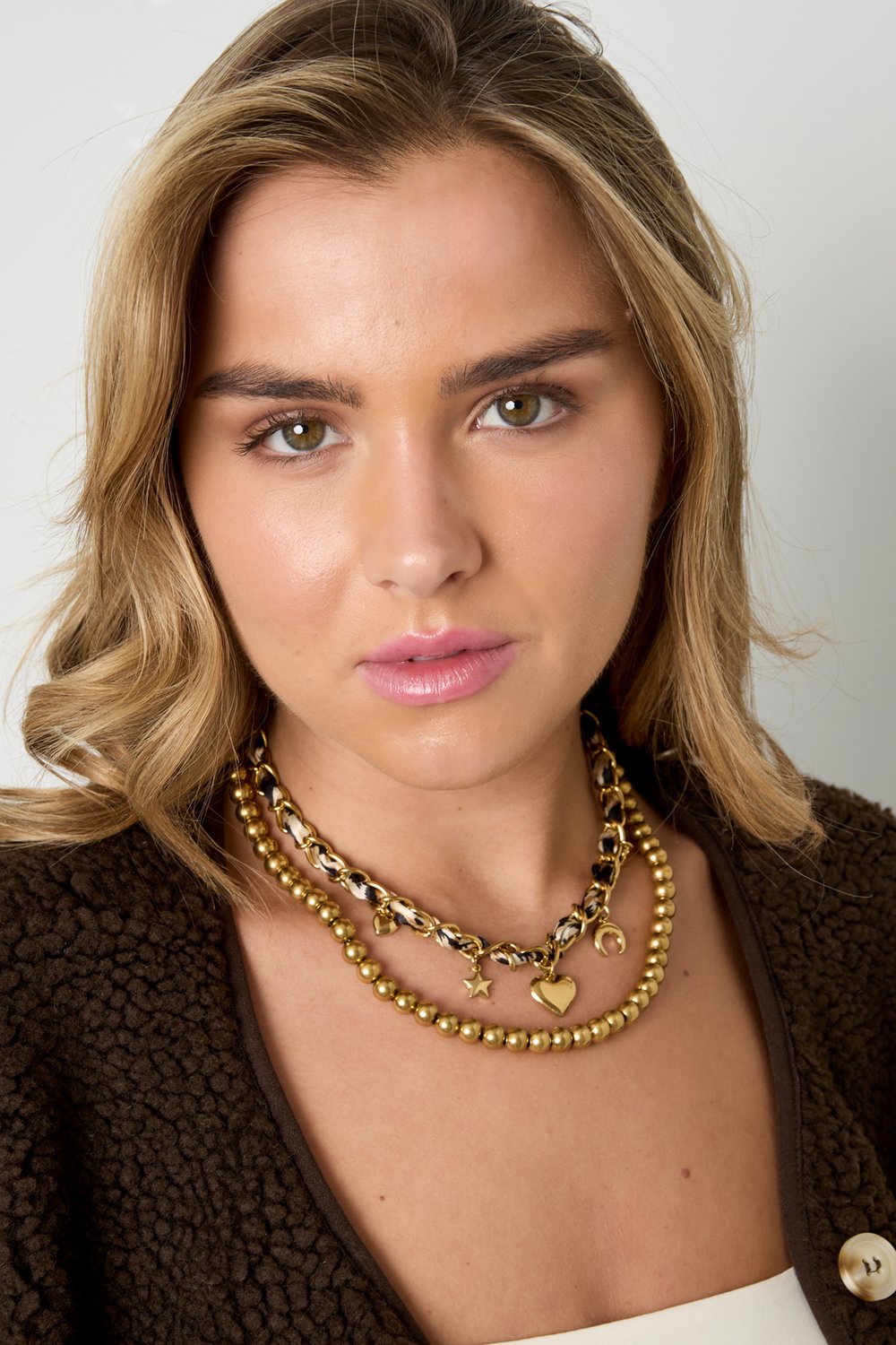 Edelstahl Anhänger Halsketten Stern Casual Täglich Einfache Serie Damenschmuck h5Bild2